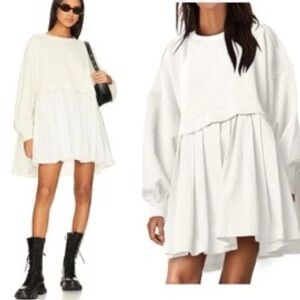 FREE PEOPLE Eleanor Sweatshirt Dress Size SMALL Super oversized!